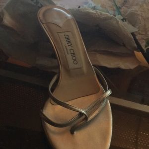 Jimmy choo silver sandal heel size 36 6